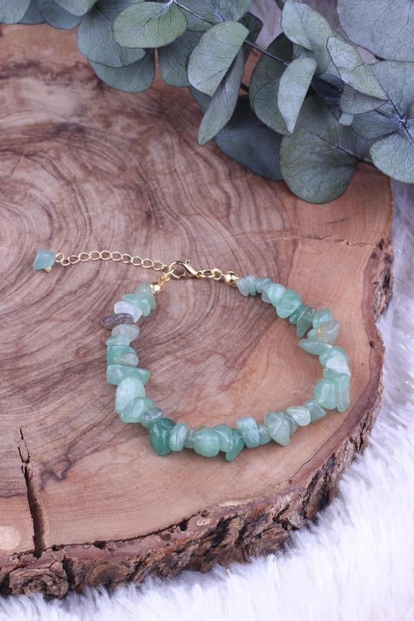 Doğal Aventurin Taşlı Kadın Bileklik - 300183 - Image 1