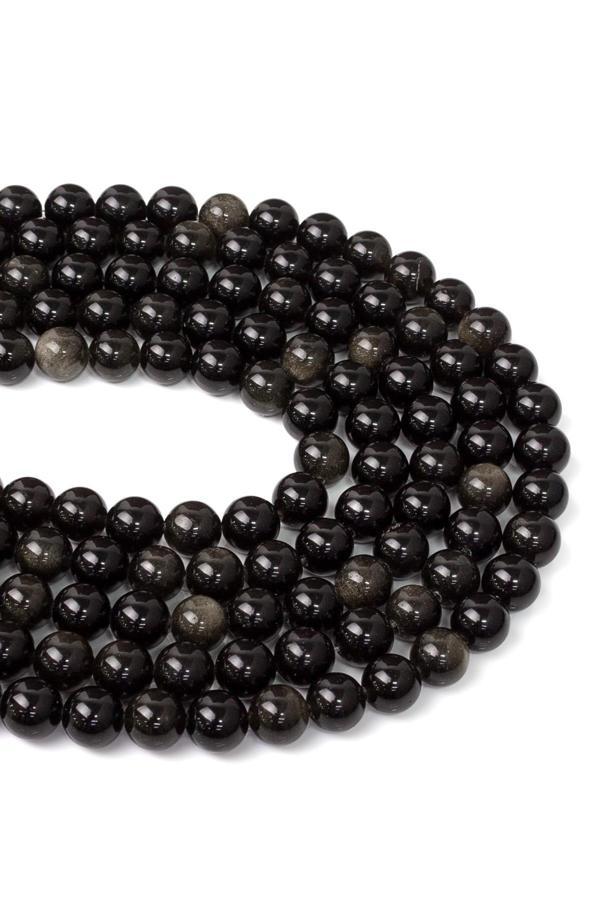 8 MM Obsidyen Taşı Dizi - DZ3521 - Image 1