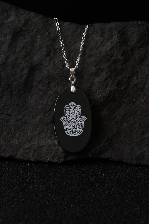 Fatma Ana Eli Akik Taşı Kolye - Image 1