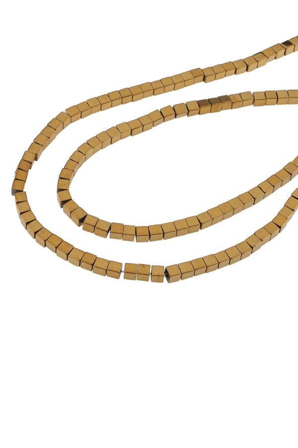 3X3 MM Küp Hematit Dizi Doğaltaş - DZ3627 - Image 1