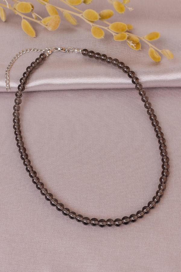 Dumanlı Kuvars Taşı Kadın Kolye - 200068 - Image 1