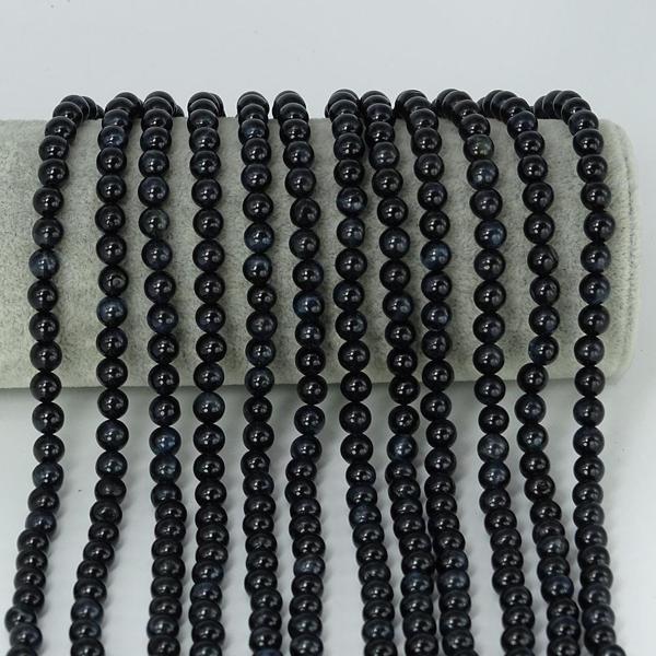 6 MM Siyah - Mavi Kaplangözü Taşı Dizi - DZ3471 - Image 1