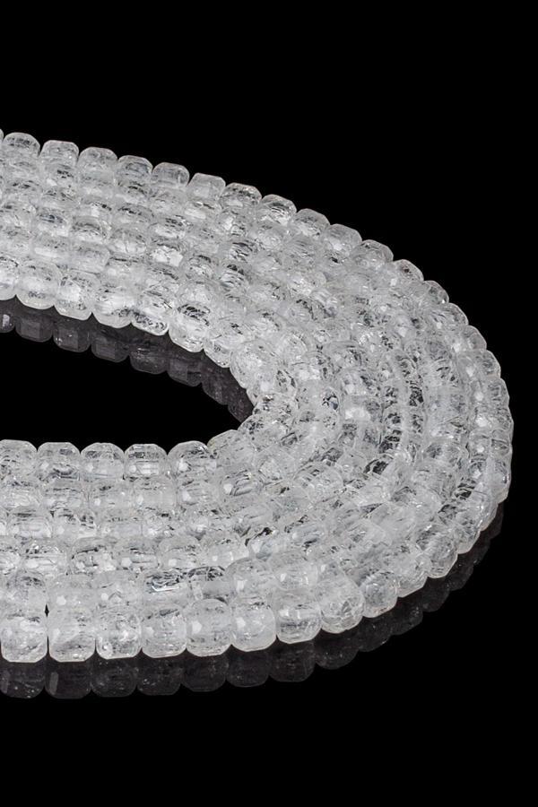 6X6 MM Kristal Kuvars Taşı Dizi AA - Image 1