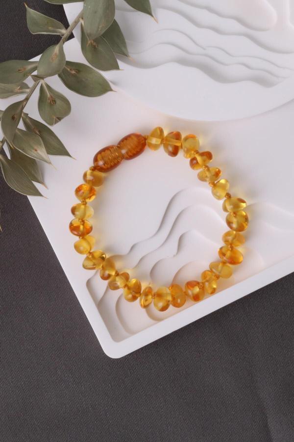 Sertifikalı Doğal Kehribar Bebek Bileklik - Image 1