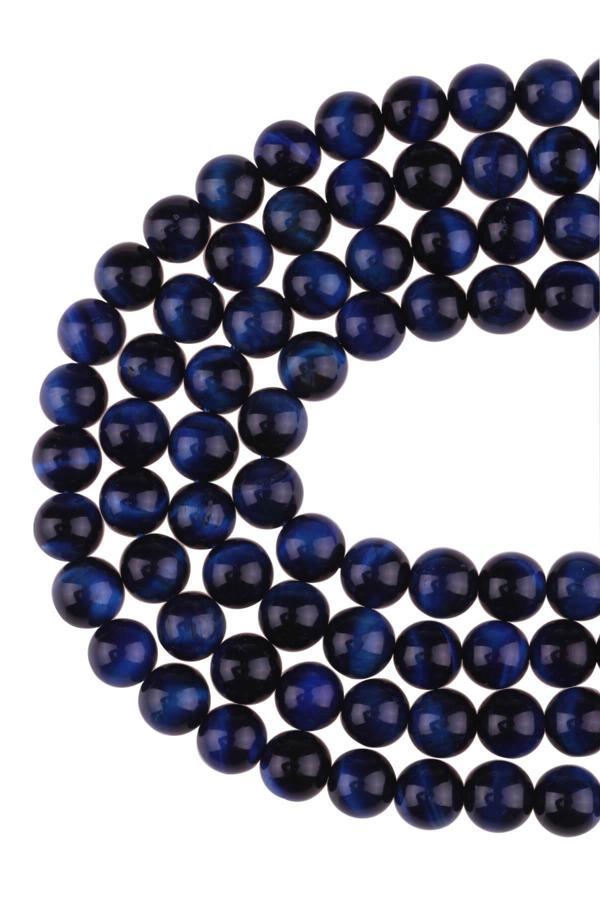 10 MM Lacivert Kaplan Gözü Taşı Dizi - Image 1