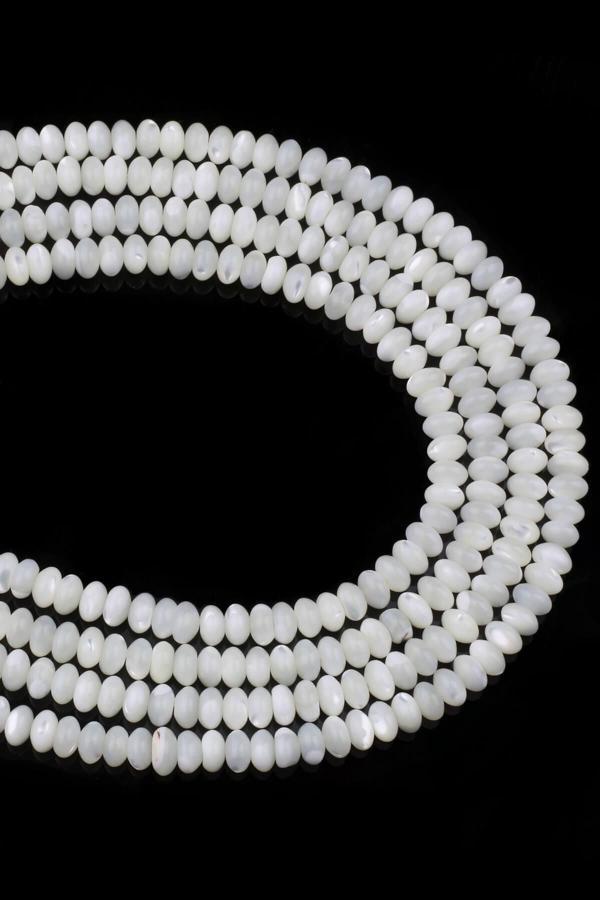 6X3 MM Rondela Sedef Taşı Dizi - DZ3974 - Image 1