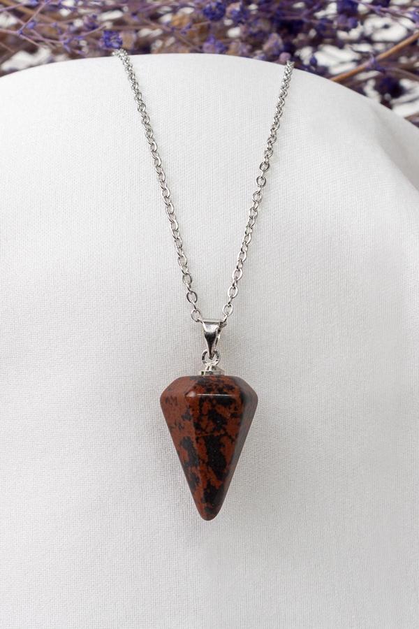 Obsidyen Taşı Kolye - Image 1