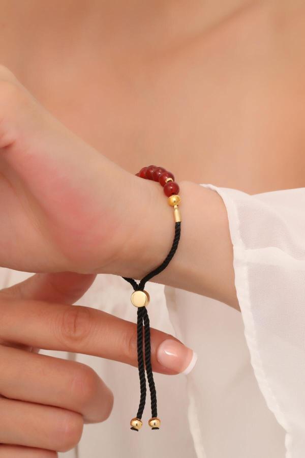 Kırmızı Akik Taşı Bileklik - Image 1