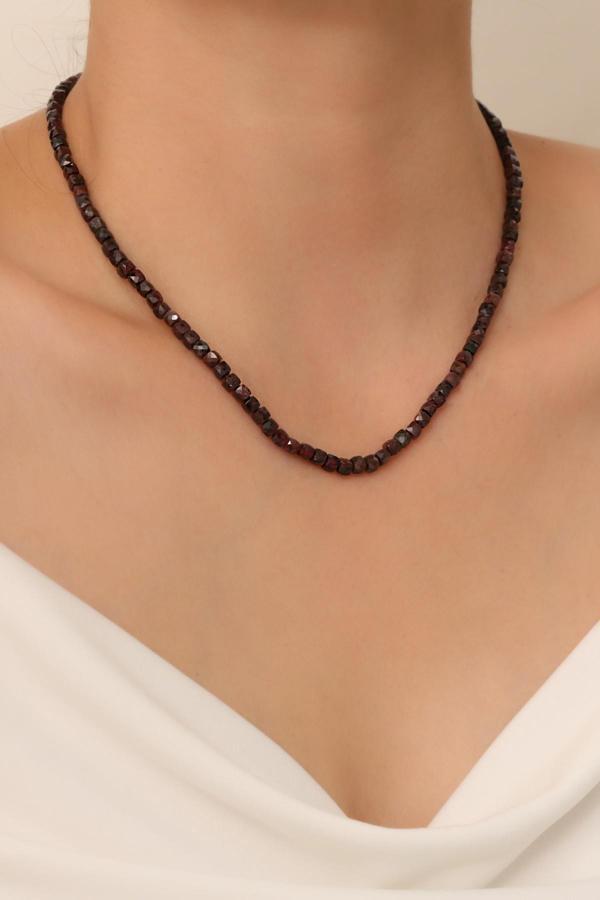 Lal Taşı Kolye (Granat) - Image 1