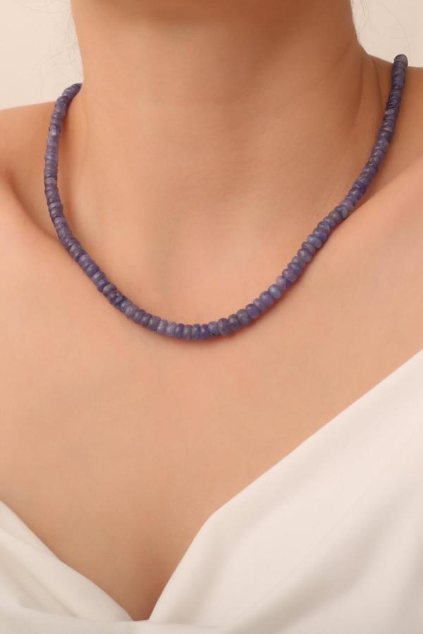 Tanzanit Taşı Kolye (925 Ayar Gümüş Aparatlı) - Image 1