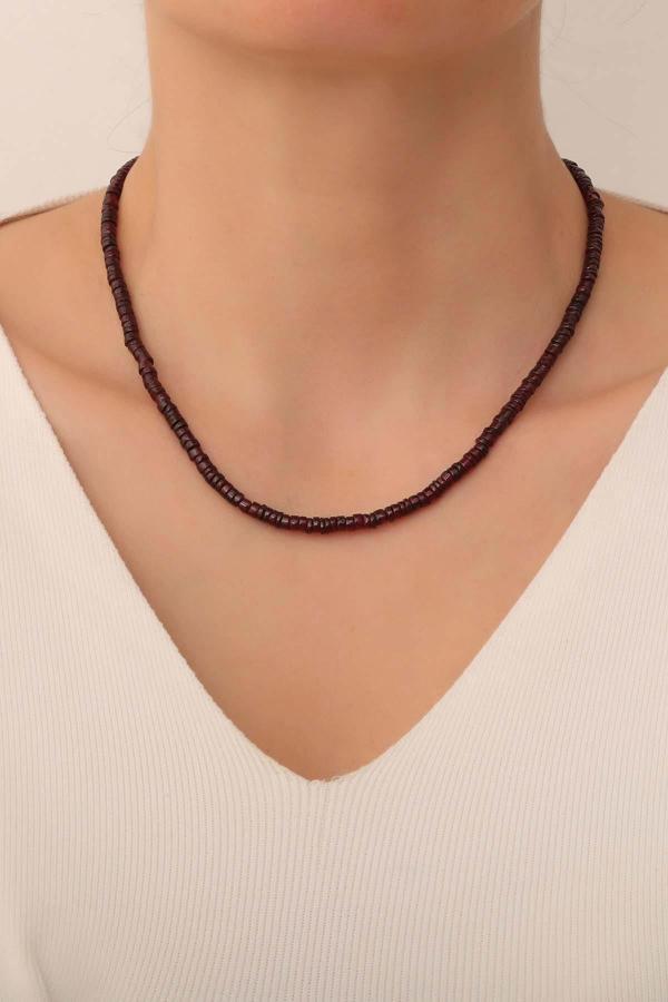 Lal Taşı Kolye ( 925 Ayar Gümüş Aparatlı ) - Image 1