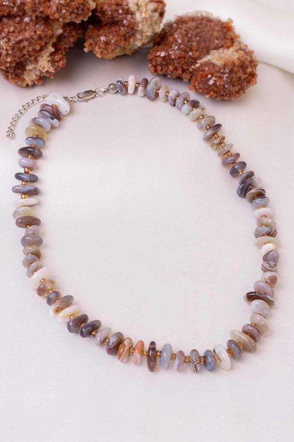 Botswana Akik Taşı Kolye - Image 1