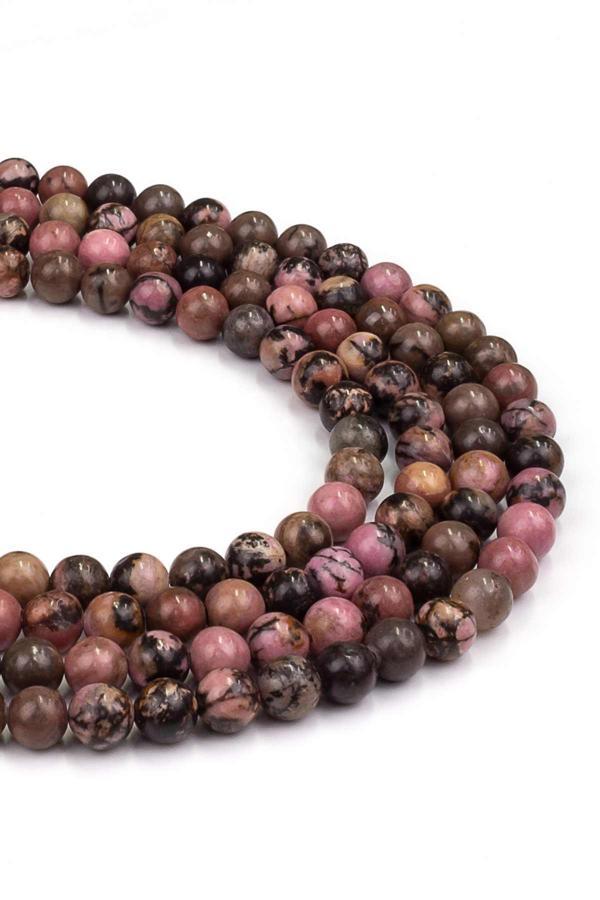 8 MM Rodonit Doğal Taş Dizi - Image 1