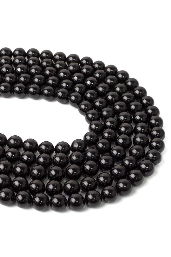 8 MM Siyah Turmalin Taşı Dizi AA - Image 1