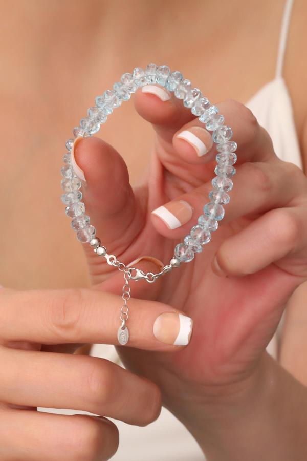 Topaz Taşı Bileklik (925 Ayar Gümüş) - Image 1
