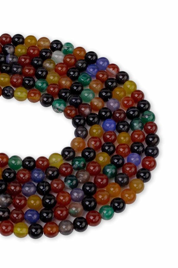 6 MM Miks Akik Taşı Dizi - Image 1