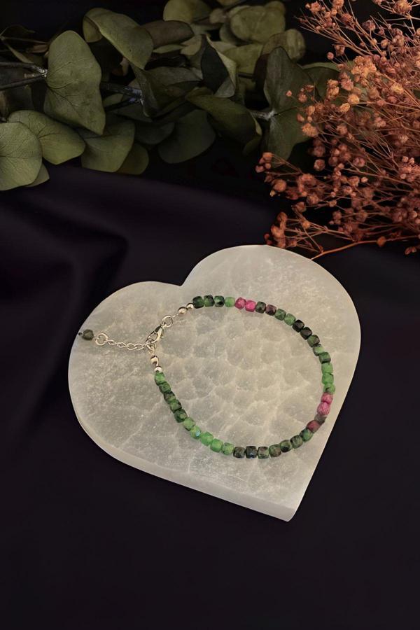 Ruby Zoist Taşı Bileklik (Anyolit) - Image 1