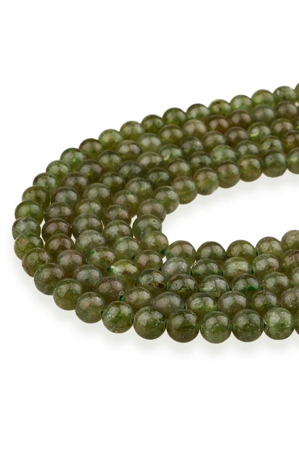 6 MM Yeşil Apatit Taşı Dizi - DZ4387 - Image 1