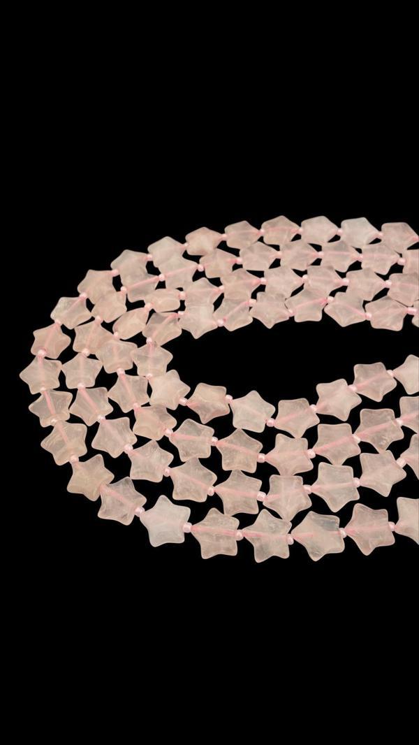 Yıldız Pembe Kuvars Taşı Dizi - Image 1