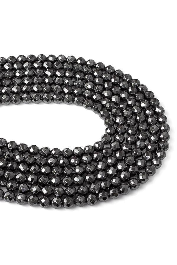 6 MM Hematit Faset Dizi Doğaltaş - DZ755 - Image 1