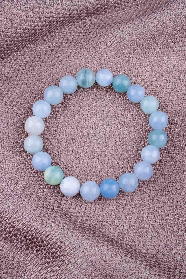 Akuamarin Taşı Doğal Taş Bileklik - Image 1