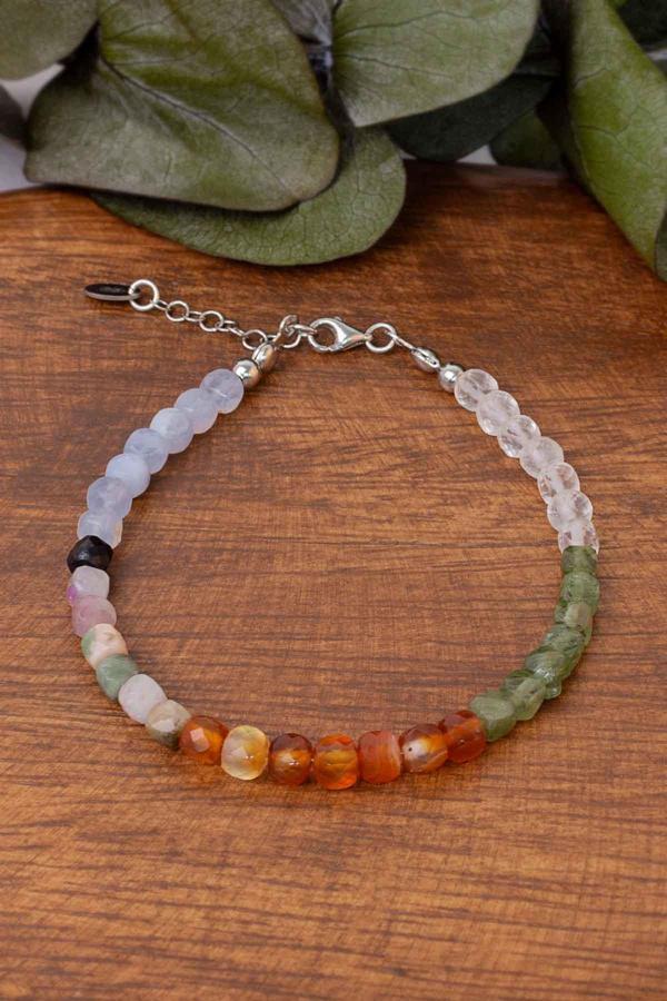 İkizler Burcu Doğal Taş Bileklik (925 Ayar Gümüş Aparatlı) - Image 1