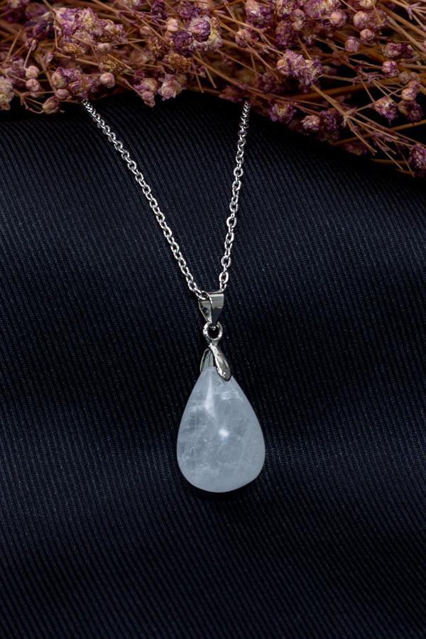 Kristal Kuvars Taşı Kolye - Image 1