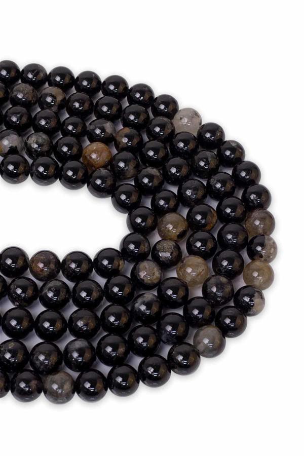 8 MM Siyah Turmalin Taşı Dizi - Image 1