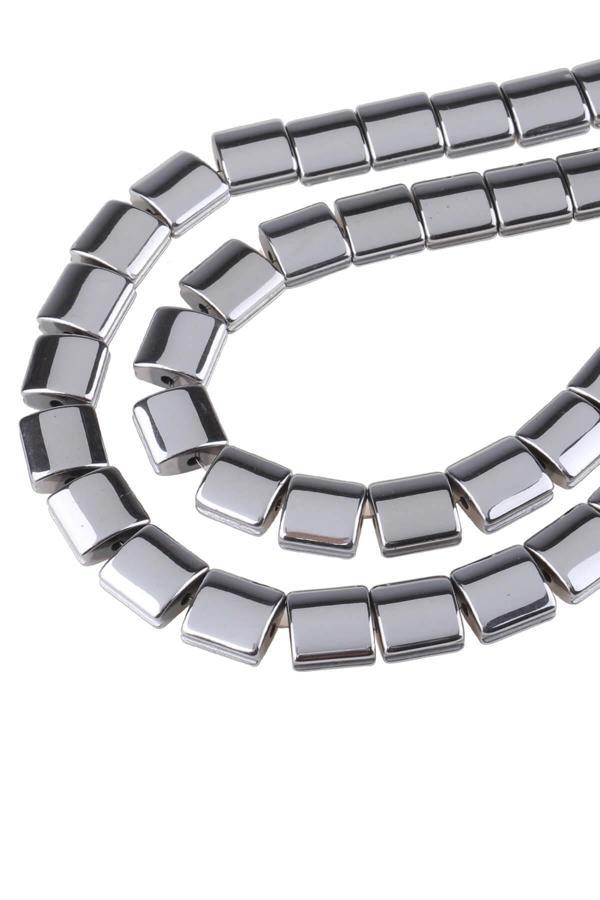 9X9 MM Kanallı Hematit Dizi Doğaltaş - DZ4291 - Image 1