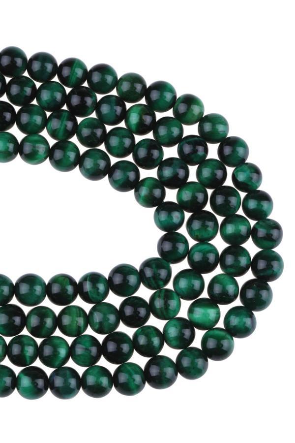 8 MM Yeşil Kaplangözü Taşı Dizi - DZ3931-Y - Image 1