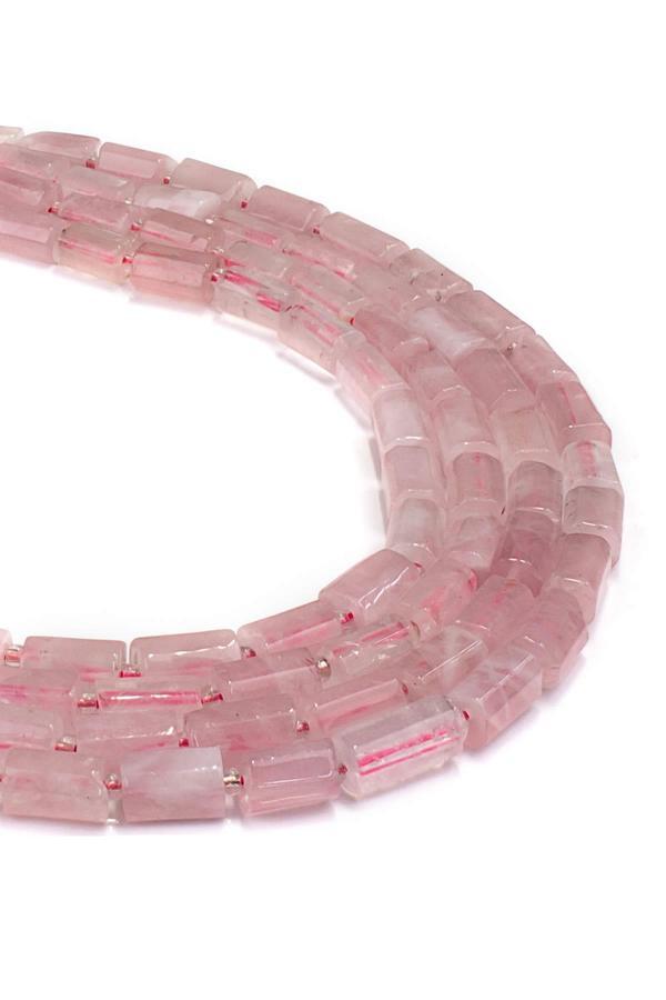 8X11 MM Pembe Kuvars Doğal Taş Dizi - Image 1