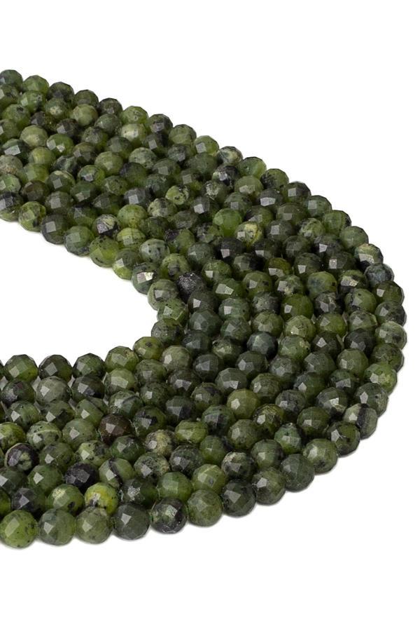 6 MM Faset Kesim Kanada Yeşim Taşı Dizi - Image 1