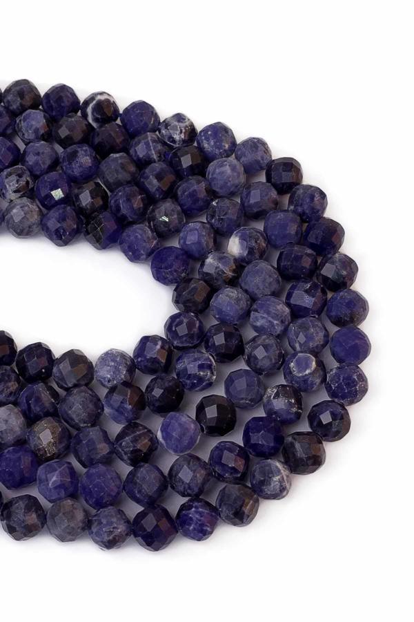 8 MM Faset Kesim Sodalit Taşı Dizi - Image 1