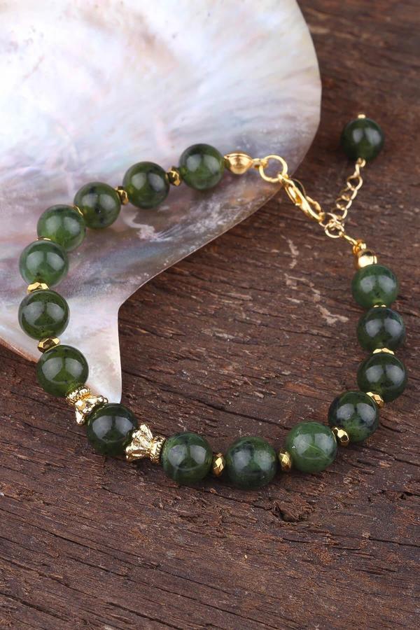 Kanada Yeşimi Taşı Doğal Taş Bileklik - 300270 - Image 1