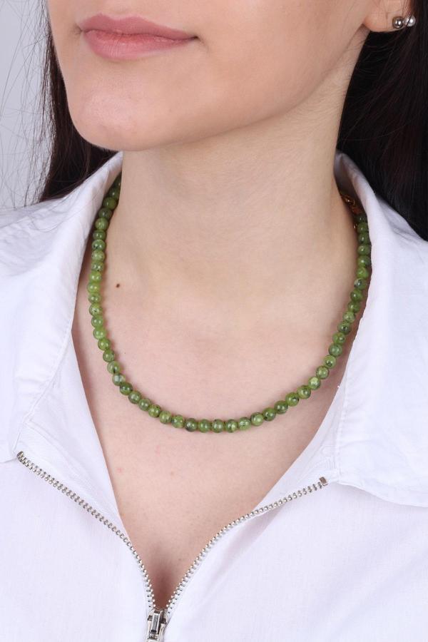 Kanada Yeşimi Taşlı Kadın Kolye - 200073 - Image 1