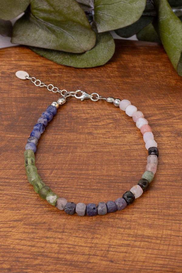 Terazi Burcu Doğal Taş Bileklik (925 Ayar Gümüş Aparatlı) - Image 1