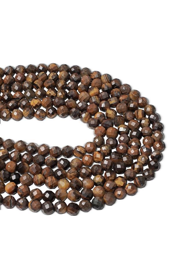 6 MM Faset Kesim Kaplan Gözü Taşı Dizi - Image 1