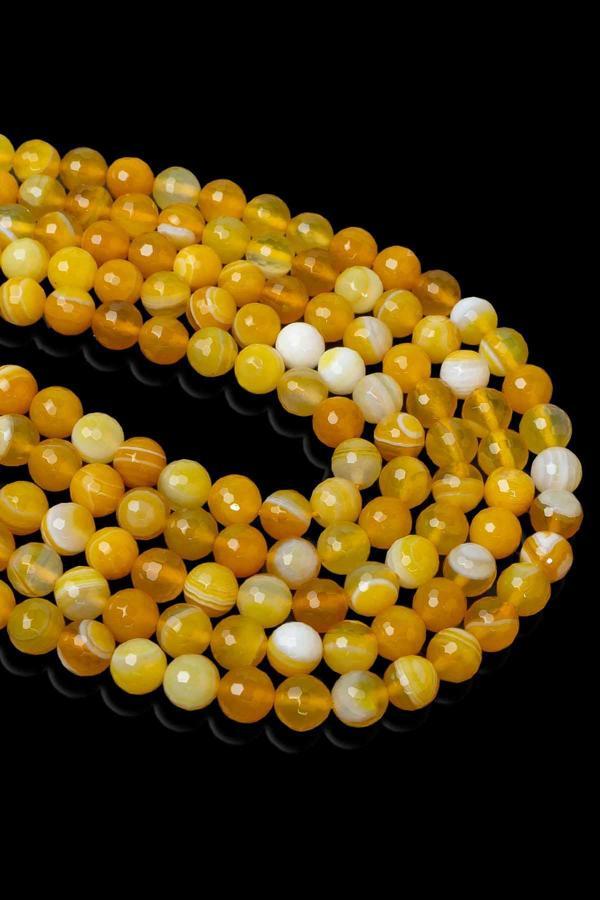 8 MM Faset Akik Taşı Dizi - Image 1