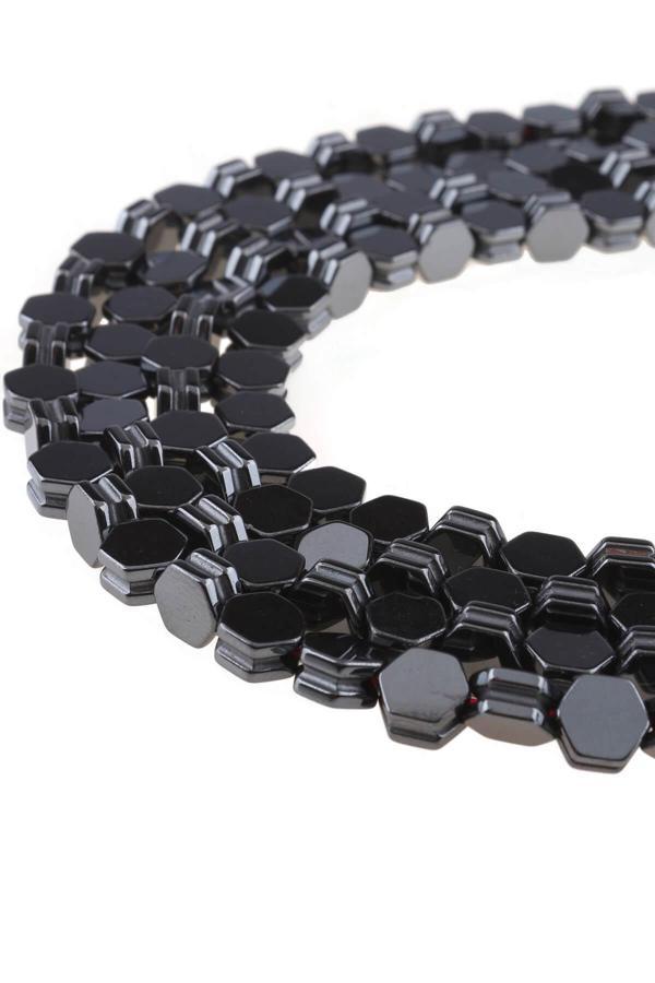 7X4 MM Kanallı Hematit Dizi Doğaltaş - DZ3786 - Image 1