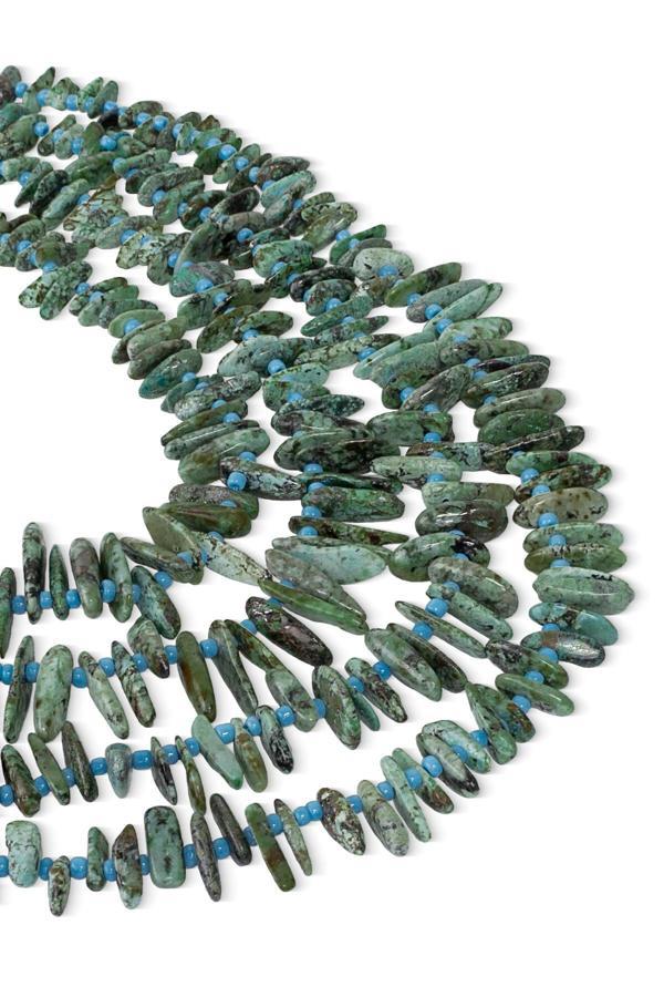 Diş Afrika Turkuaz Taşı Dizi - Image 1