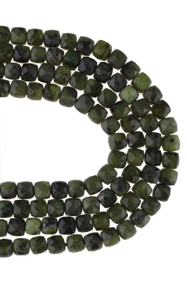 4X4 MM Küp Kesim Kanada Yeşim Taşı Dizi - DZ3907 - Image 1