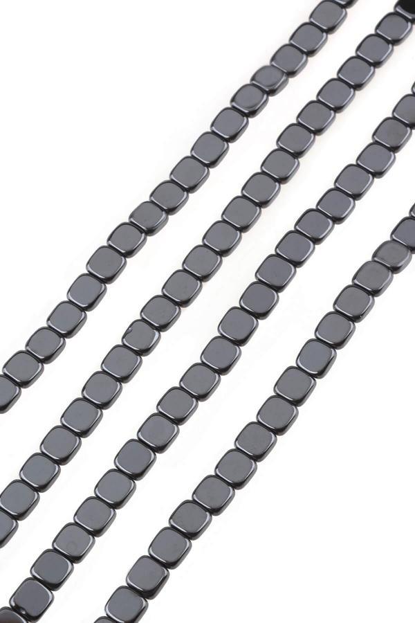 6X2 MM Kare Hematit Dizi Doğaltaş - DZ3661 - Image 1