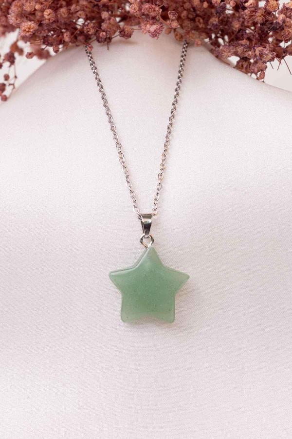 Yıldız Aventurin Taşı Kolye - Image 1