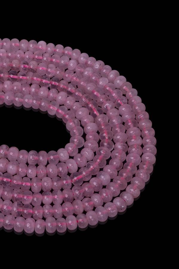 6X4 MM Pembe Kuvars Taşı Dizi - Image 1