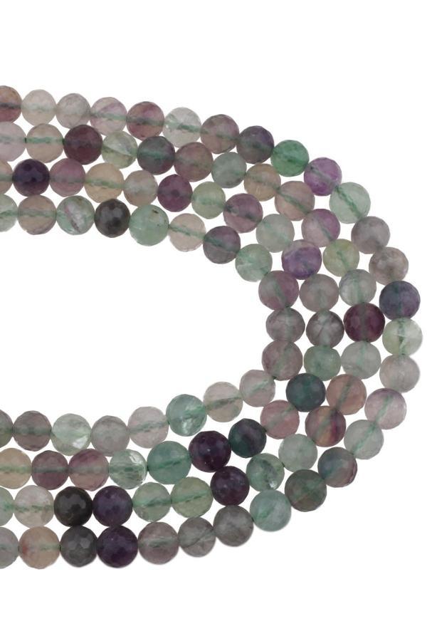 8 MM Faset Kesim Florit Taşı Dizi - DZ3866 - Image 1