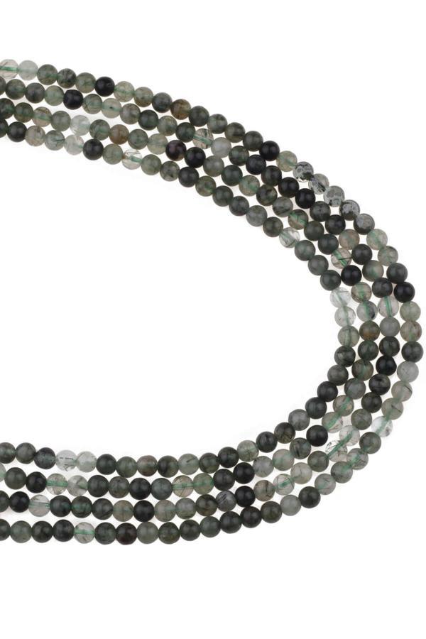 4 MM Yeşil Rutil Kuvars Taşı Dizi - DZ4043 - Image 1