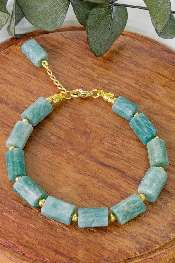 Amazonit Taşı Doğal Taş Bileklik - Image 1