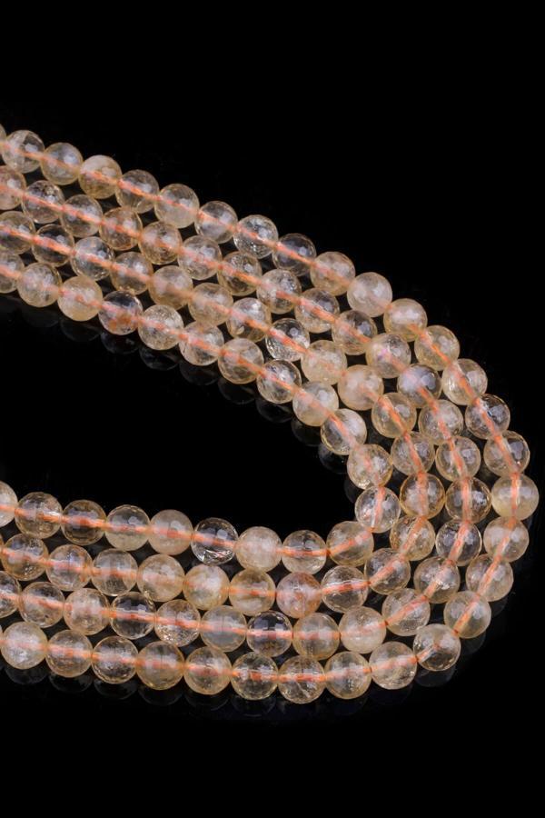 10 MM AA Faset Kesim Sitrin Taşı Dizi - DZ3916 - Image 1