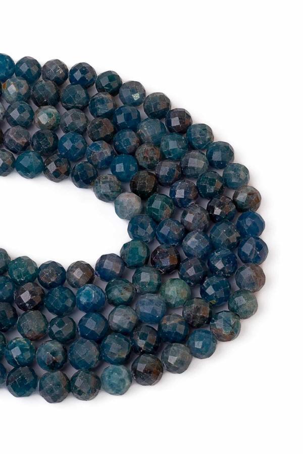 8 MM Faset Kesim Apatit Taşı Dizi - Image 1