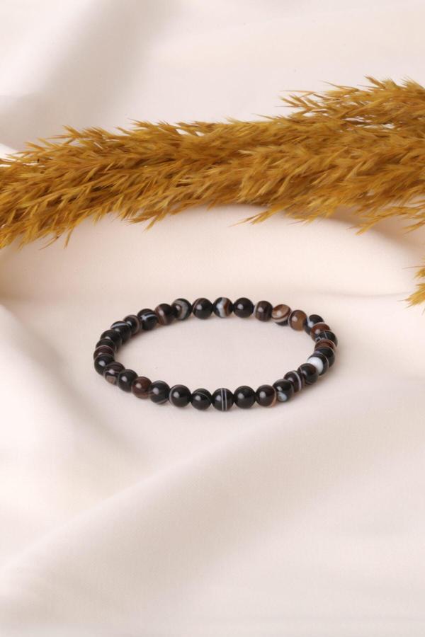 Siyah Akik Taşı Bileklik - Image 1